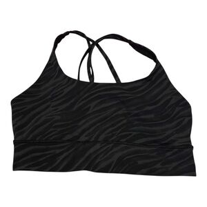 Lululemon Longline Zebra Print Sports Bra